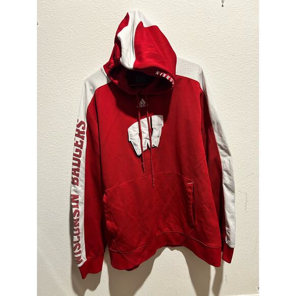 Adidas Wisconsin Badgers Hoodie Size XL - Picture 1 of 7